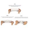 Hair Extension Holder for Styling, Built in Comb Hold Hair Braiding Rack Salon Tool Holder with Suction Cups for Salons, Bathrooms, Beauty Shops (White) view 3