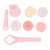 Alomejor Electric Body Bath Brush, Rechargeable Shower Brush with 5 Brush Heads and Long Handle, IPX7 Body Scrubber for Deep Cleansing and Massage view 1