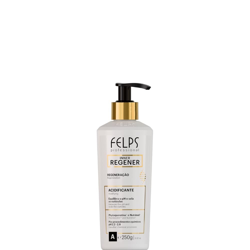 Felps Professional Inner Regener Acidifying Hair Treatment, pH Balancing With Phytokeratin, Nutrimel, 250g, 8.82oz