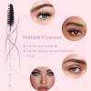 200 Pack Mascara Wands Disposable Eyelash Brushes for Extensions Eye Lash Applicator Makeup Tool kits, Crystal Handle view 3