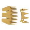Aramox Efficient and Accurate Wool Shearing Blades, 13 Tooth Sheep Shears Replacement Blades, Suitable for Dense and Thick Wool, Gold Color view 1