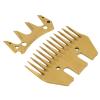 Aramox Efficient and Accurate Wool Shearing Blades, 13 Tooth Sheep Shears Replacement Blades, Suitable for Dense and Thick Wool, Gold Color view 4