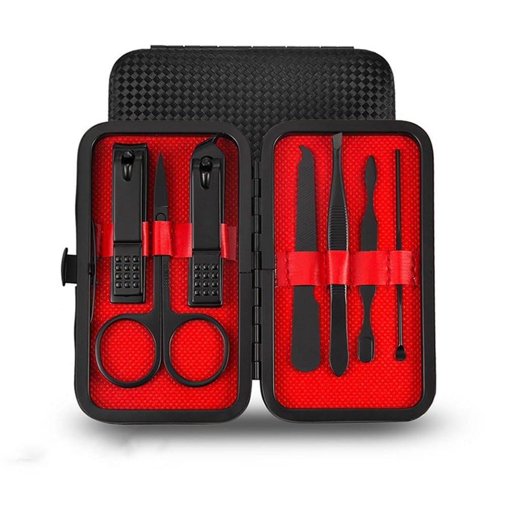 7/10/12Pcs Professional Nail Clippers Kit - Stainless Steel Manicure & Pedicure Set | Complete Grooming Tools for Home & Salon Travel Use,HS,7Pcs