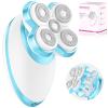 Electric Razors for Women Legs, Upgraded Magnetic Flawless Electric Shaver for Women, Rechargeable Waterproof Women's Electric Trimmer for Arms Legs and Pubic Area (Blue) view 1