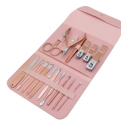 12/16Pcs Professional Nail Clippers Kit - Stainless Steel Pedicure Set | Complete Grooming Tools for Home & Salon Travel Use,16Pcs,Upgrade