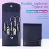 7-Piece Professional Nail Clippers Kit - Stainless Steel Pedicure Set | Complete Grooming Tools for Home & Salon Travel Use,Blue view 3