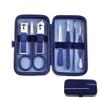 12pcs Nail Art & Pedicure Set - Stainless Steel Manicure Kit w/Scissors, Clippers & Travel Case | Salon Tools for Home Use,7pc Blue view 1