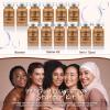 BB Facial Glow Foundation Serum Starter Kit Combined With Niacinamide and Peptides to Even Skin Tone Anti-Aging Foundation Set, 12 Vials for People with Dark Skin view 2