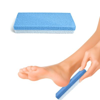 Criyar 1 Pcs Foot Pumice Sponge and Scrubber for Feet Heels Callus, Foot ScrubberPedicure Exfoliator ToolUltra-thin model (Blue)