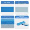 Criyar 1 Pcs Foot Pumice Sponge and Scrubber for Feet Heels Callus, Foot ScrubberPedicure Exfoliator ToolUltra-thin model (Blue) view 3