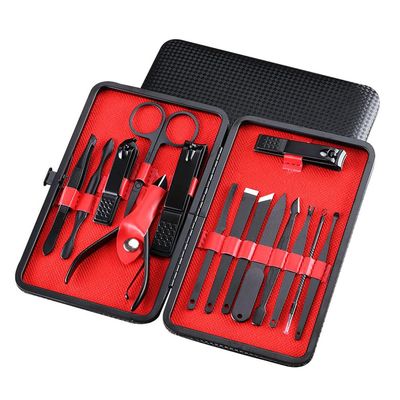 11pcs Nail Art & Pedicure Set - Stainless Steel Manicure Kit w/Scissors, Clippers & Travel Case | Salon Tools for Home Use,15PC