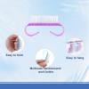 20Pcs Handle Grip Nail Brush, Nylon Nail Cleaning Brush Hand Fingernail Brush Cleaner Scrubbing Kit Pedicure for Toes and Nails Men Women view 3