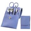 7Pcs Professional Nail Clippers Kit - Stainless Steel Manicure Set | Complete Grooming Tools for Home & Salon Travel Use,Blue view 1