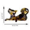 Cute Cat Hair Clips,Kitty Cat Hair Claw Clips,Acetate Hair Clips for Women,Animal Shaped Hair Jaw Clips,Pet Cat Shape Hair Barrettes Accessories (Leopard Print) view 2