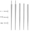 16G 18G Piercing Taper Insertion Tool  Stainless Steel Piercing Ball Grabber Tool Sets with Threadless Insertion Pin & Threader Tools Fit for Ear/Nose/Eyebrow/Lip Piercings view 1