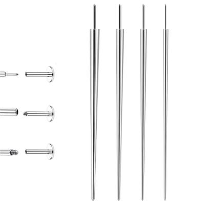 Piercing Taper Insertion Tool for Changing Jewelry  Piercing Ball Grabber Tool Sets with 14/16/18/20G Stainless Steel Threadless Insertion Pin for Ear Nose Lip