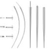 Piercing Taper Insertion Tool for Changing Jewelry  16G Stainless Steel Piercing Ball Grabber Tool Sets with Curved Threader Tools & Threadless Insertion Pin for Ear Nose Lip Body view 1