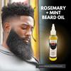 BLKBEARD ESTHETICS Organic Beard Care Kit, Daily Moisturizer, Rosemary Mint Growth Oil, Gentle Cleansing Wash, Beard Balm, Natural Skincare for Men (Rosemary Mint Growth Oil) view 2