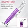 Hualleko Piercing Ball Grabber Tool, 4 - Claw Stainless Steel Jeweler Pick Up Tools,Septum Ball Screw Tool for Piercing Changing/Removal/Holder,Earring Pearl Grabber for Jewelry view 2