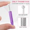 Hualleko Piercing Ball Grabber Tool, 4 - Claw Stainless Steel Jeweler Pick Up Tools,Septum Ball Screw Tool for Piercing Changing/Removal/Holder,Earring Pearl Grabber for Jewelry view 3