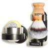 Anbbas 5IN1 Shaving Brush Set,Nylon Bristles Wood Handle and Stainless Steel Soap Bowl,ABS Wall Mounted Shaving Holders for Brush and Bowl with 3.5 oz Shaving Soap Refill view 1
