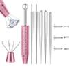 Hualleko Piercing Taper Ball Grabber Tool Kit for Changing Jewelry  Stainless Steel Piercing Assistant Tool, Insertion Pin & Threader Tools for Ear/Nose/Lip Piercings view 1