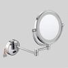 QOLOKAFG Light up Life& Makeup Mirrors Wall Mounted,8 Inch Double Sided Bathroom Brass Lighted Magnifying Folding Vanity Mirrors(3X) view 4