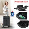 ALUROICE Large Rolling Makeup Train Case, Professional Travel Cosmetology Case on Wheels with Drawers, 3 Tiers Nail Organizers Storage Case for Nail Tech, Tattoo, Hairstylist, Makeup, Extra Large view 2