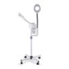 2 in 1 Facial Steamer with 3X Magnifying Lamp,Professional Aromatherapy Humidifier Face Spa Mist Steam,Esthetician Steamer,with Wheels,for Home Beauty Salon, Personal Skin Care Deep Cleaning (White) view 1