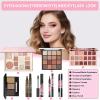 All in One Makeup Kit Makeup Set for Women Full Kit, Make Up Gift Set for Women Teens Girls, Makeup Essential Bundle Includes Eyeshadow Foundation Lipsticks Mascara Eyeliner Cosmetic Brush Set view 3