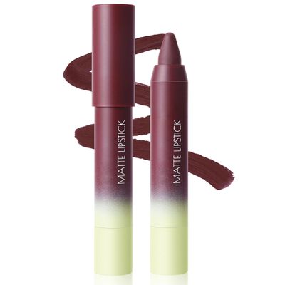 CoteMara Matte Lipstick for women Long-Lasting Water-proof Retractable Lip Liner Pencils Matte Lip-Crayon, 1 pcs (Grape Purple)