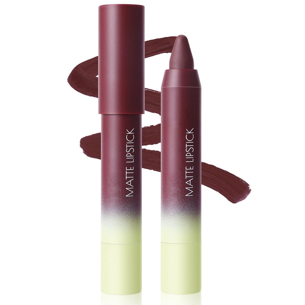 CoteMara Matte Lipstick for women Long-Lasting Water-proof Retractable Lip Liner Pencils Matte Lip-Crayon, 1 pcs (Grape Purple)
