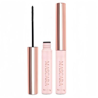 Fine Brush Mascara, Waterproof Mascara for Short/Sparse Eyelashes, Volume, Long LastingLengthening and Thick, Smudge-Proof, Black