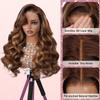 13x4 Full Lace Fronatal Wig Skinlike HD Lace Wig 4/27 Highlight Honey Blond Body Wave Lace Front Wigs Pre Plucked Tiny Knots with Baby Hair 200% Density for Women Body Wave Colored Wig view 4