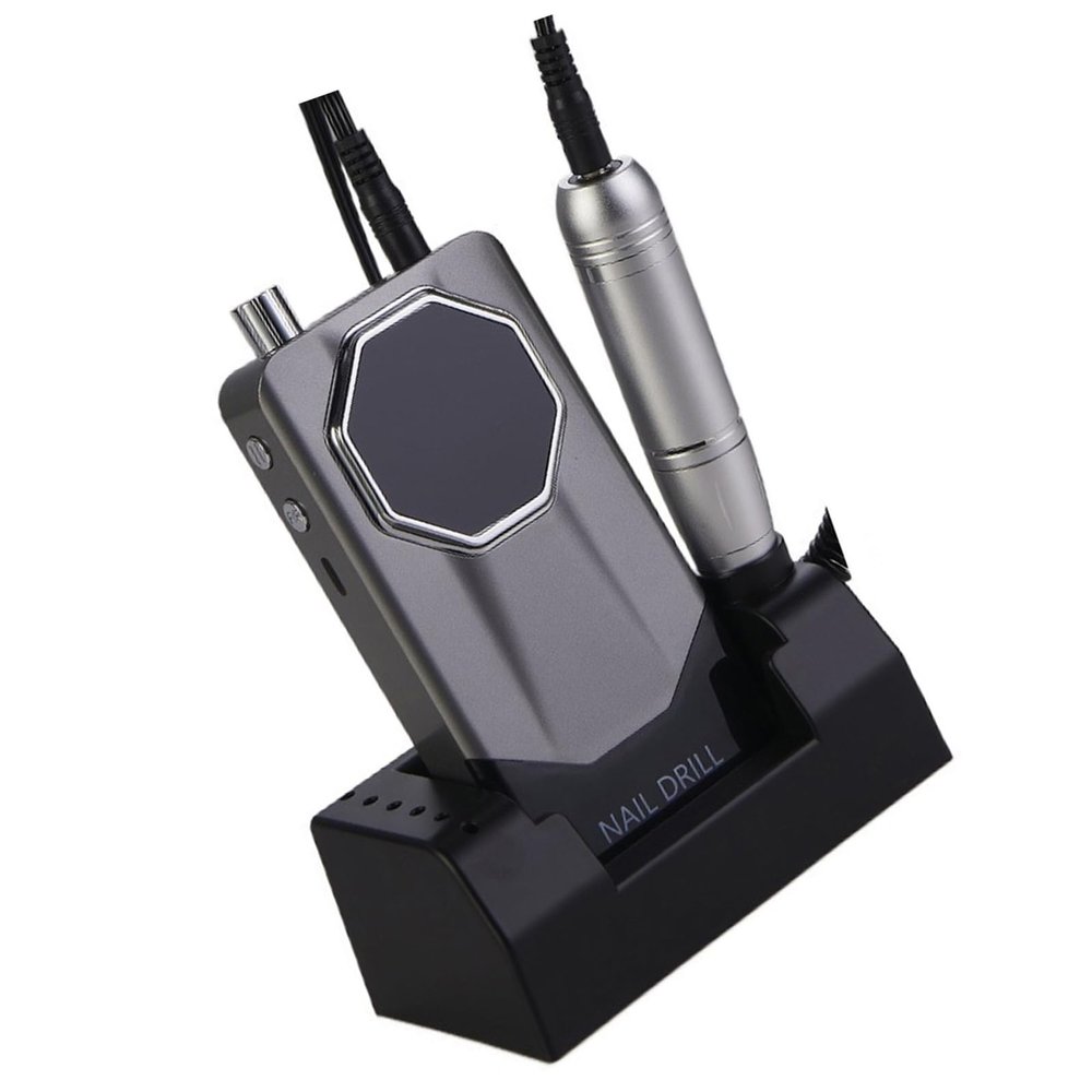 Btgghytr HighlySpeed 45000RPM Cordless Nails Drill Portable Electric Nails File Machine with Bits for Acrylic Nails Salon Home