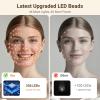 LED Face Mask Light Therapy, Red Light Therapy for Face, 4 Modes with Red, Blue, Near-infrared and Dual Red & Blue Lights for Anti-Aging, Reduce Acne and Blemish Repair, 256 LEDs, Rechargeable Remote view 3