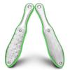 BEZOX Foot Scrubber for Dead Skin(1PCS) - Double Sided Feet File Callus Remover, Heavy Duty Stainless Steel Heel Scraper, Cracked Heel Repair - Green view 1