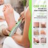 BEZOX Foot Scrubber for Dead Skin(1PCS) - Double Sided Feet File Callus Remover, Heavy Duty Stainless Steel Heel Scraper, Cracked Heel Repair - Green view 2
