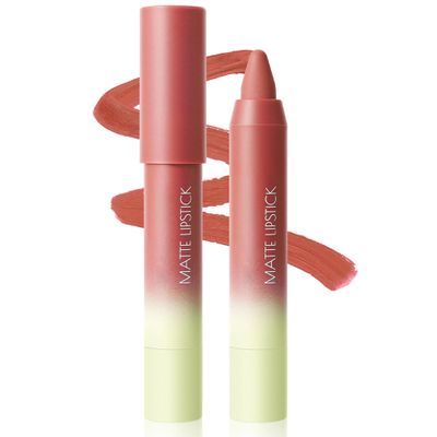 CoteMara Matte Lipstick for women Long-Lasting Water-proof Retractable Lip Liner Pencils Matte Lip-Crayon, 1 pcs (Peach Pink)