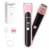 Bikini Trimmer for Women - Painless Electric Razors for Silk Skin,Cordless Body Shaver for Trip, IPX7 Waterproof Dual Head Pink view 1