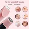 Bikini Trimmer for Women - Painless Electric Razors for Silk Skin,Cordless Body Shaver for Trip, IPX7 Waterproof Dual Head Pink view 3