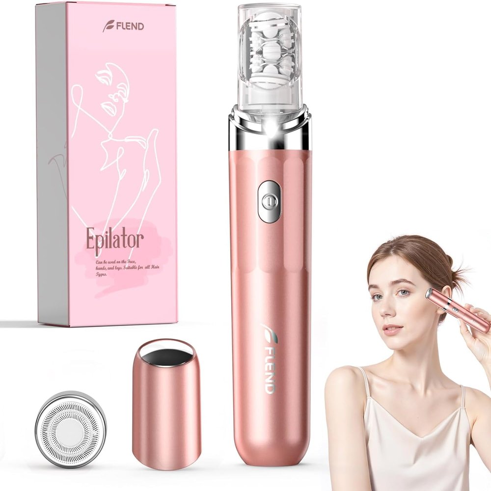 Epilator,2 in 1Epilator for Women Rechargeable,Womens Electric Shaver with LED Light,Rechargeable,Hair Removal for Women Legs/Face/Bikini/Arms,Smooth Epilator Trimmer Travel Kit Set Upgrade