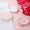 10ml (0.34oz) Loose Powder Containers, No Leak Plastic Empty Reusable Refillable Travel Compact Portable Makeup Powder Case Container with Pink Screw Lid, Elastic Net Sifter Sponge Puff view 2