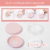 10ml (0.34oz) Loose Powder Containers, No Leak Plastic Empty Reusable Refillable Travel Compact Portable Makeup Powder Case Container with Pink Screw Lid, Elastic Net Sifter Sponge Puff view 3