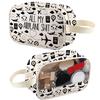 XYANFA Flight Attendant Makeup Bag All My Airplane Sh*t Accessory Pouch Traveler Cosmetic Bag Airplane Travel Toiletry Organizer Cosmetic Bag (AIRPLANE tm) view 1