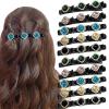 10Pcs Sparkling Crystal Stone Braided Hair Clips for Women, Short Hair Clips Duckbill Clips, Braided Hair Clip for Ladies and Girls Crystal Stone view 1