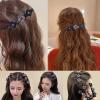 10Pcs Sparkling Crystal Stone Braided Hair Clips for Women, Short Hair Clips Duckbill Clips, Braided Hair Clip for Ladies and Girls Crystal Stone view 2
