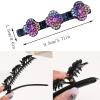 10Pcs Sparkling Crystal Stone Braided Hair Clips for Women, Short Hair Clips Duckbill Clips, Braided Hair Clip for Ladies and Girls Crystal Stone view 4
