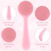 2 Pcs Silicone Face Brush, Soft Pore Cleaning Brush, Manual Scrubber Exfoliator for Deep Cleansing Skin Care Makeup Removal view 3