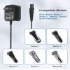 12V Charger Replacement for Braun Shaver Series 3/5/7/9/1, Auto Power Off & Charging Display 12V 400mA Power Cord Compatible with Braun Shaver Series Razor 3040s 310s 340S, 5018s, 740S and More Models view 2